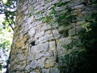Ein Detail der Turmmauer